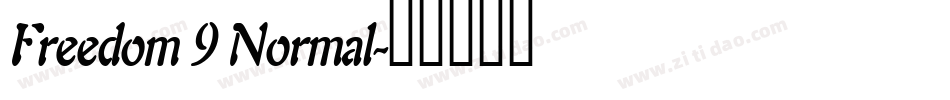 Freedom 9 Normal字体转换
